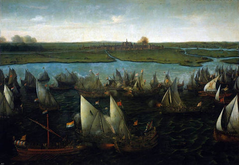  Hendrick Cornelisz Vroom Battle of Haarlemmermeer - Hand Painted Oil Painting