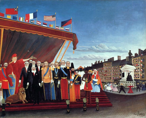  Henri Rousseau The Representatives of Foreign Powers Coming to Greet the Republic as a Sign of Peace - Hand Painted Oil Painting