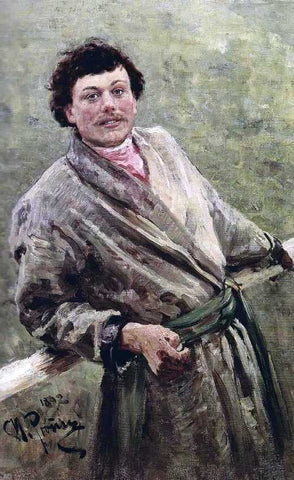  Ilia Efimovich Repin A Belorussian, Portrait of Sidor Shavrov - Hand Painted Oil Painting