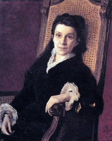  Ilia Efimovich Repin Portrait of Polixena Stasova - Hand Painted Oil Painting