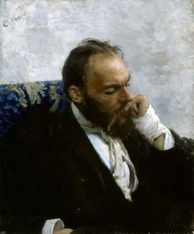  Ilia Efimovich Repin Portrait of Professor Ivanov - Hand Painted Oil Painting
