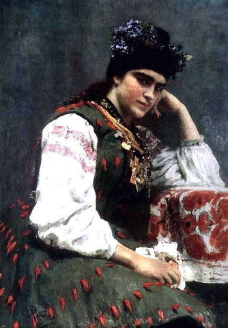  Ilia Efimovich Repin Portrait of Sophia Dragomirova - Hand Painted Oil Painting