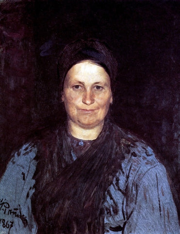  Ilia Efimovich Repin Portrait of Tatyana Repina, the Artist's Mother - Hand Painted Oil Painting