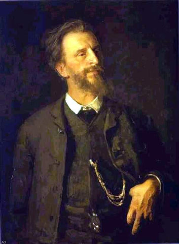  Ilia Efimovich Repin Portrait of the Artist Grigory Myasoedov - Hand Painted Oil Painting