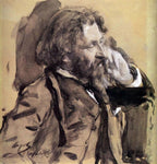  Ilia Efimovich Repin Portrait of the Artist Ilya Repin by Valentin Serov - Hand Painted Oil Painting