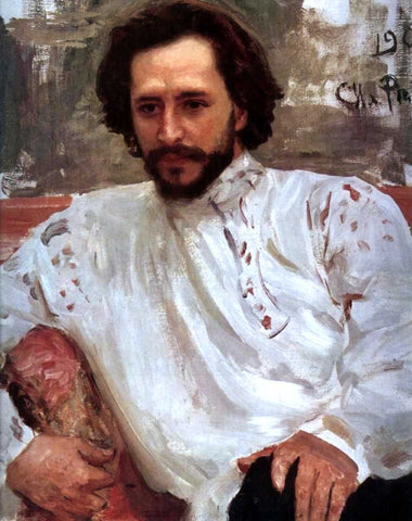  Ilia Efimovich Repin Portrait of the Author Leonid Andreev - Hand Painted Oil Painting