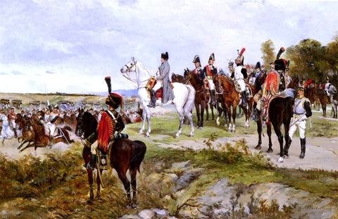  James Alexander Walker Napoleon Watching The Battle Of Friedland, 1807 - Hand Painted Oil Painting