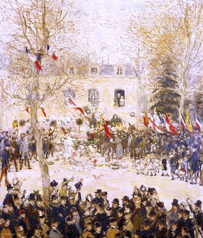  Jean-Francois Raffaelli The Festival for the 80th Birthday of the Poete - Hand Painted Oil Painting