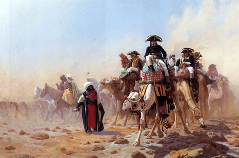  Jean-Leon Gerome Napoleon and His General Staff - Hand Painted Oil Painting