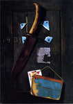  John Frederick Peto Hanging Knife and Jack of Hearts - Hand Painted Oil Painting