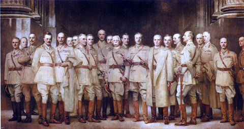  John Singer Sargent General Officers of World War I - Hand Painted Oil Painting