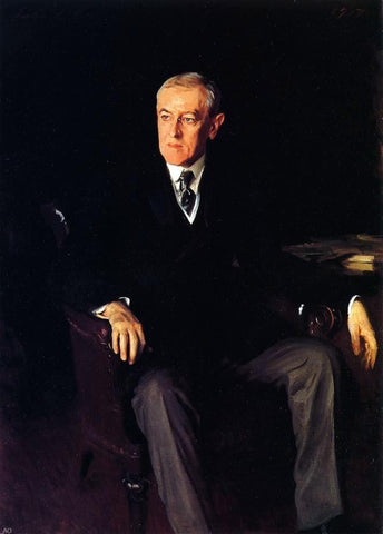  John Singer Sargent President Woodrow Wilson - Hand Painted Oil Painting