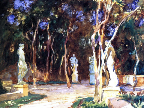  John Singer Sargent Shady Paths - Hand Painted Oil Painting