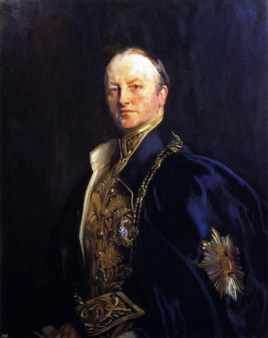  John Singer Sargent The Right Honourable Earl Curzon of Kedleston (George Nathanial Curzon) - Hand Painted Oil Painting
