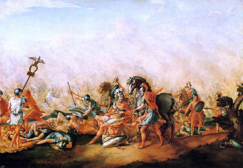  John Trumbull The Death of Paulus Aemilius at the Battle of Cannae - Hand Painted Oil Painting