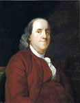  Joseph Wright Portrait of Benjamin Franklin - Hand Painted Oil Painting