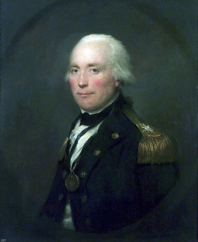  Lemuel Francis Abbott Rear-Admiral Sir Robert Calder, 1745-1815 - Hand Painted Oil Painting