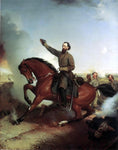  Louis-Mathieu-didier Guillaume Stonewall Jackson at the Battle of Winchester, Virginia - Hand Painted Oil Painting