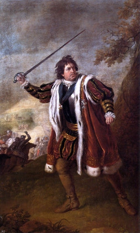  Nathaniel Dance Portrait of David Garrick as Richard III - Hand Painted Oil Painting