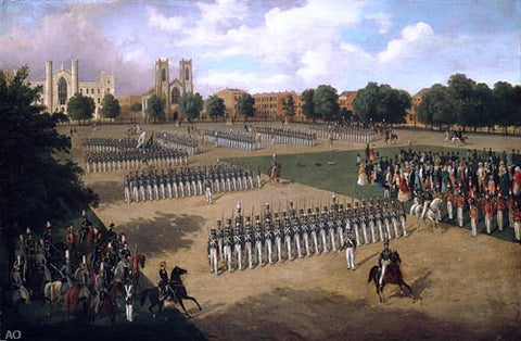  Otto Boetticher Seventh Regiment on Review, Washington Square, New York - Hand Painted Oil Painting
