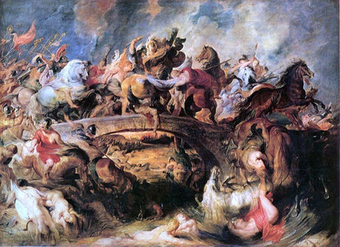  Peter Paul Rubens Battle of the Amazons - Hand Painted Oil Painting