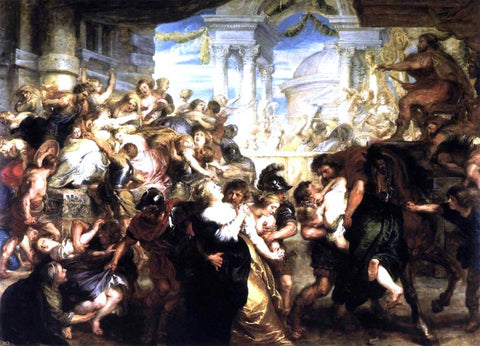  Peter Paul Rubens The Rape of the Sabine Women - Hand Painted Oil Painting