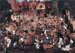  The Younger Pieter Brueghel Battle of Carnival and Lent - Hand Painted Oil Painting