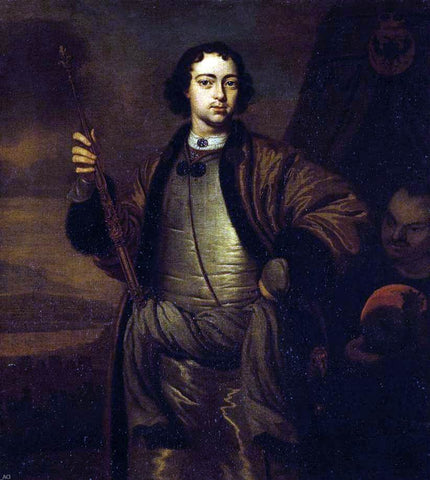  Pieter Van der Werff Portrait of Peter the Great - Hand Painted Oil Painting