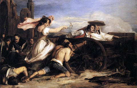  Sir David Wilkie The Defence of Saragossa - Hand Painted Oil Painting