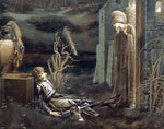  Sir Edward Burne-Jones The Dream of Launcelot at the Chapel of the San Graal - Hand Painted Oil Painting
