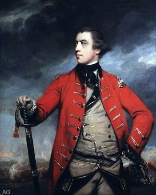  Sir Joshua Reynolds General John Burgoyne - Hand Painted Oil Painting
