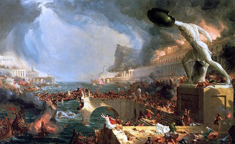  Thomas Cole The Course of Empire: Destruction - Hand Painted Oil Painting