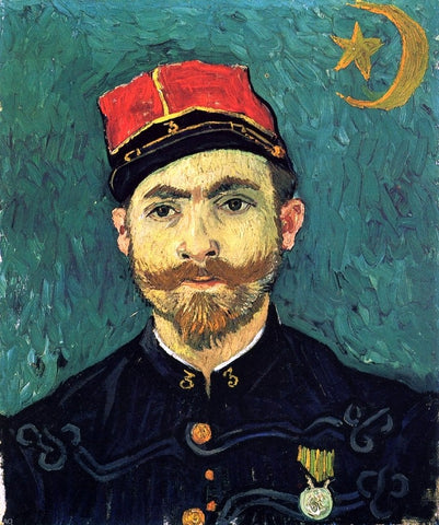  Vincent Van Gogh The Lover, Portrait of Paul--Eugene Milliet (also known as Portrait of Lieutanant Milliet) - Hand Painted Oil Painting