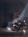  Willem De Poorter Still-Life with Weapons and Banners - Hand Painted Oil Painting