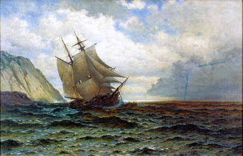  William Bradford Brigantine off the Lee Shore - Hand Painted Oil Painting