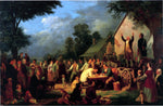  William Tylee Ranney Recruiting for the Continental Army - Hand Painted Oil Painting