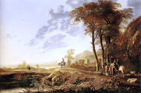  Aelbert Cuyp Evening Landscape - Hand Painted Oil Painting