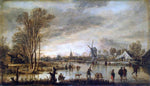  Aert Van der Neer River in Winter - Hand Painted Oil Painting