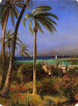  Albert Bierstadt Bahamian View - Hand Painted Oil Painting