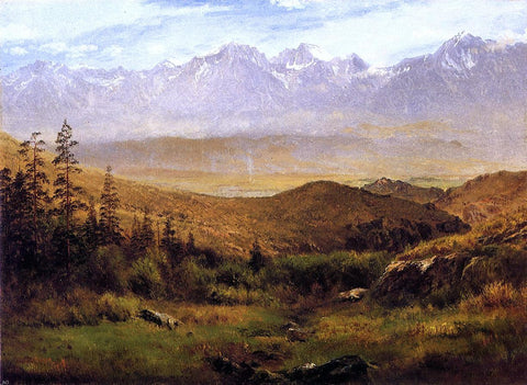  Albert Bierstadt In the Foothills of the Rockies - Hand Painted Oil Painting