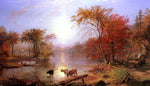  Albert Bierstadt Indian Summer - Hudson River - Hand Painted Oil Painting