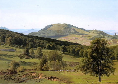  Albert Bierstadt Landscape: Hill and Dale - Hand Painted Oil Painting