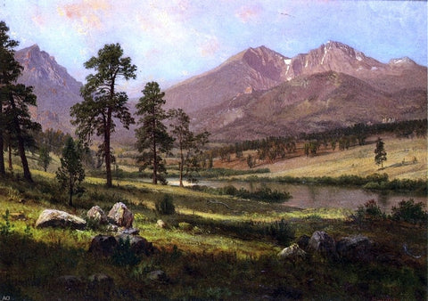  Albert Bierstadt Long's Peak, Estes Park, Colorado - Hand Painted Oil Painting