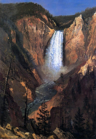  Albert Bierstadt Lower Yellowstone Falls - Hand Painted Oil Painting
