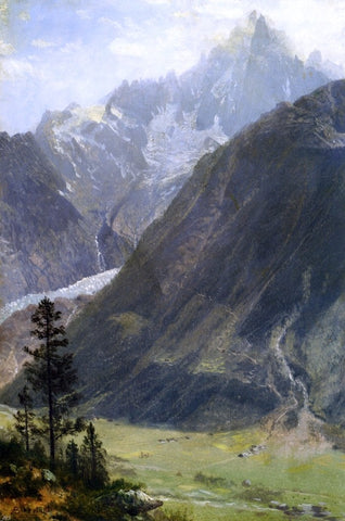  Albert Bierstadt Mountain Landscape - Hand Painted Oil Painting