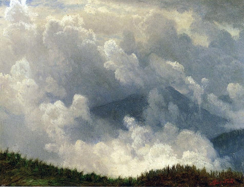  Albert Bierstadt Mountain Mist - Hand Painted Oil Painting