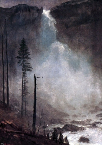  Albert Bierstadt Nevada Falls - Hand Painted Oil Painting