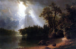  Albert Bierstadt Passing Storm over the Sierra Nevada - Hand Painted Oil Painting