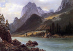  Albert Bierstadt Rocky Mountain - Hand Painted Oil Painting