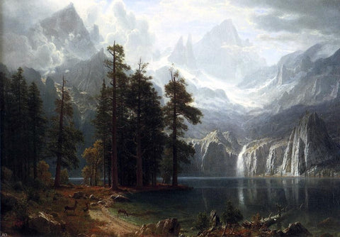  Albert Bierstadt Sierra Nevada - Hand Painted Oil Painting